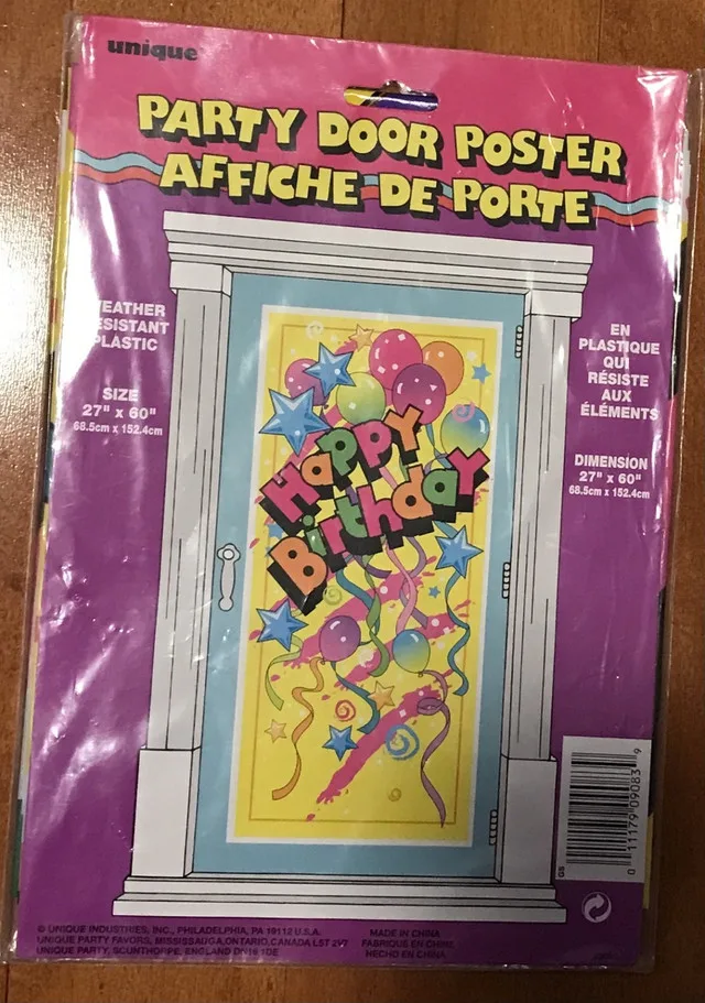 Happy Birthday Door Poster thumbnail