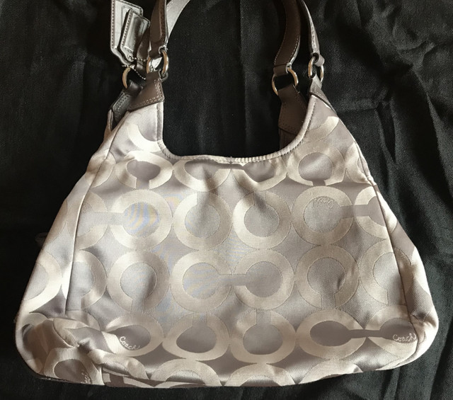 Coach Beige Gold Handbag Hobo Purse - photo 3