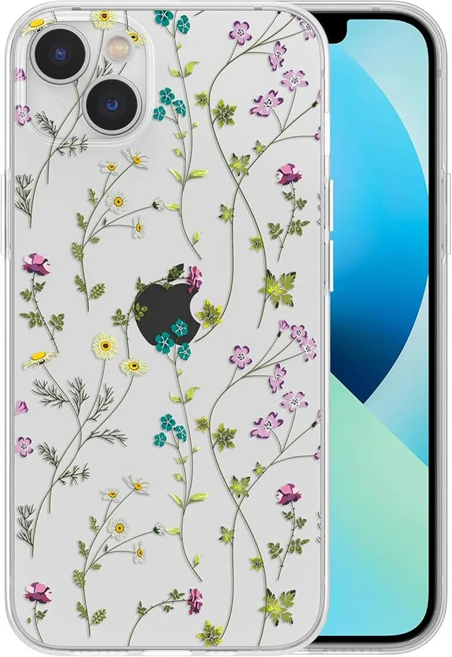 IPhone 15 Clear Floral Case thumbnail