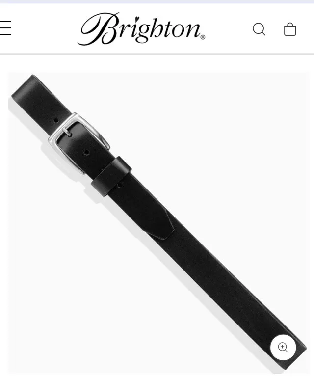 Black Men’s Brighton Leather Belt thumbnail