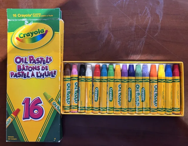 Crayola Oil Pastel Crayons 16 assorted colours pack thumbnail