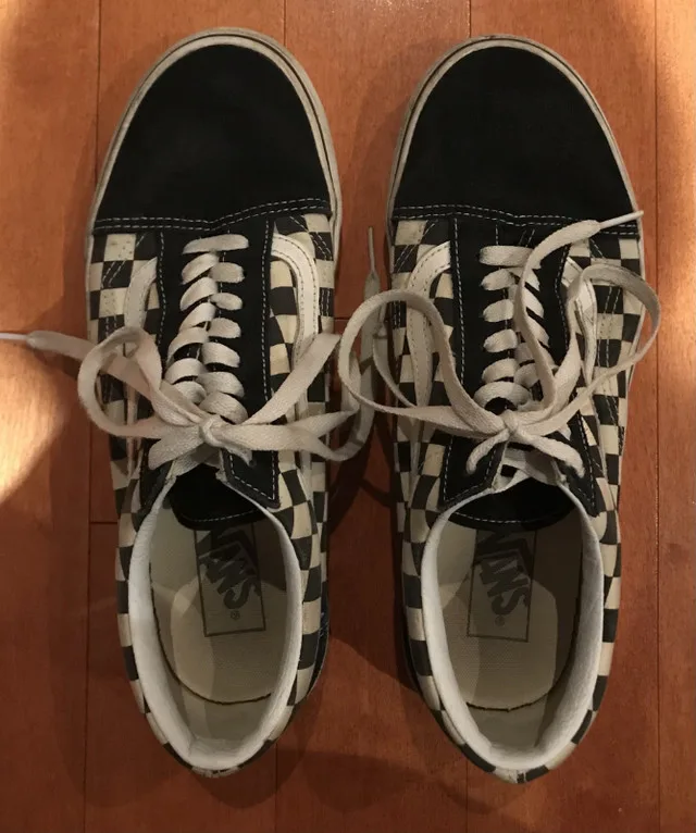 VANS Old Skool Checkerboard Lace Up Skate Shoes thumbnail