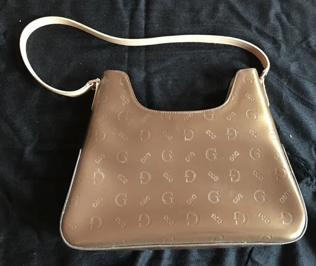 Gold Guess Tote Purse thumbnail