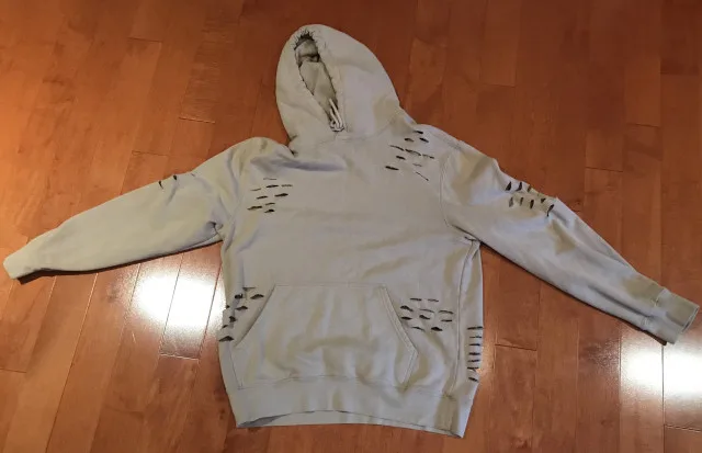 Amnesia Taupe Distressed Pullover Hoodie thumbnail