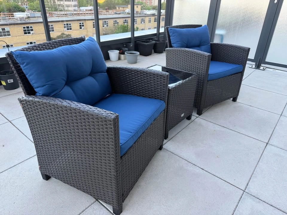 Patio/Balcony Furniture Set – Like New – Includes Covers - photo 3