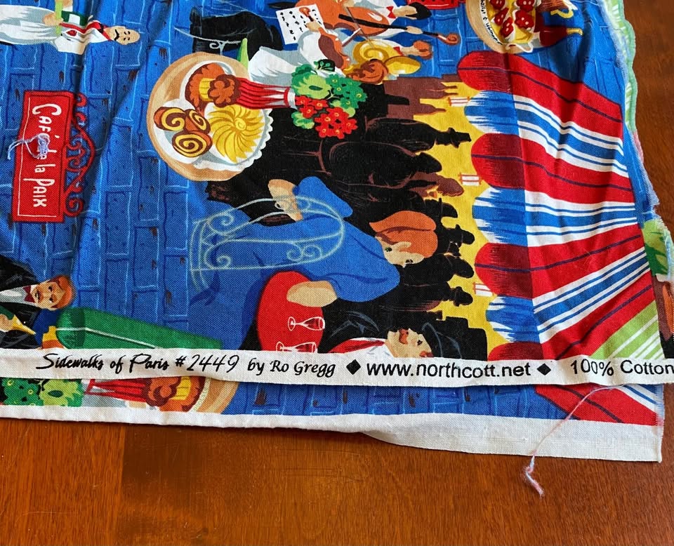 100% cotton cafe in Paris print fabric - photo 2