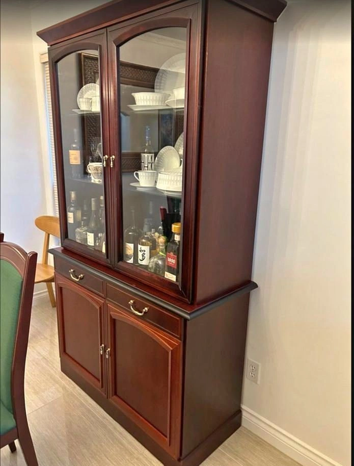 Dining Table, Chairs, Buffet and Hutch