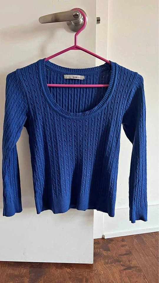 Royal blue blouse