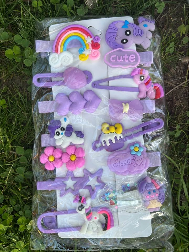 Kids Hair Clips – 14pcs Set - photo 2