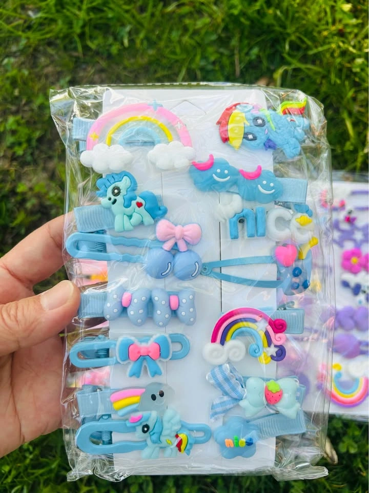 Kids Hair Clips – 14pcs Set - photo 3