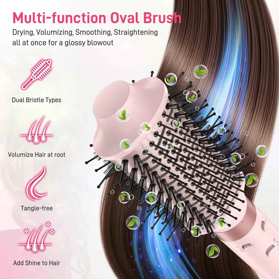 MESCOMB 5-in-1 Dual Voltage Hair Dryer Brush (Pink) - photo 3