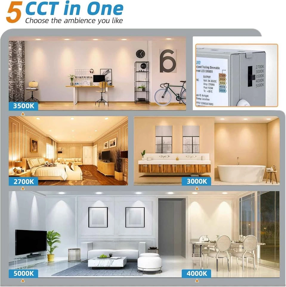 24-Pack 6-Inch Slim LED Recessed Lighting (5CCT) - photo 5