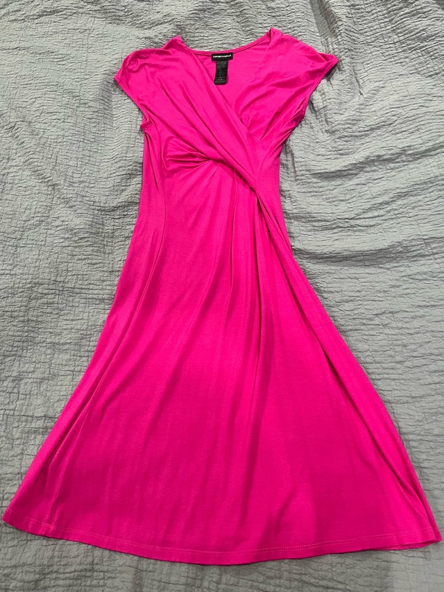 Emporio Armani Pink partly Cashmere Dress