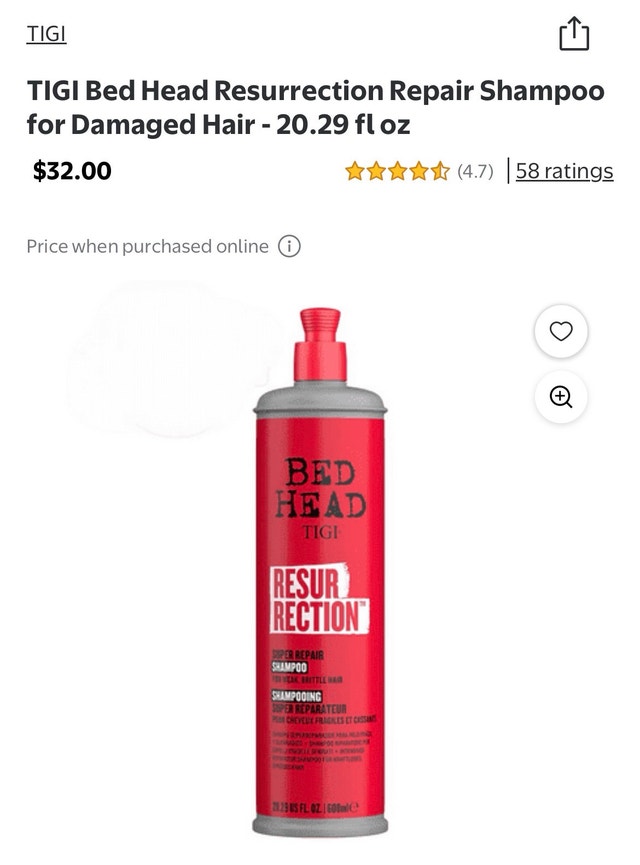 BedHead (New) Repairing Shampoo 400mL - photo 2