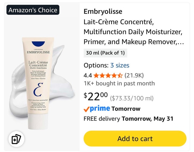Embryolisse Multi-function Moisturizer 30ml - photo 2