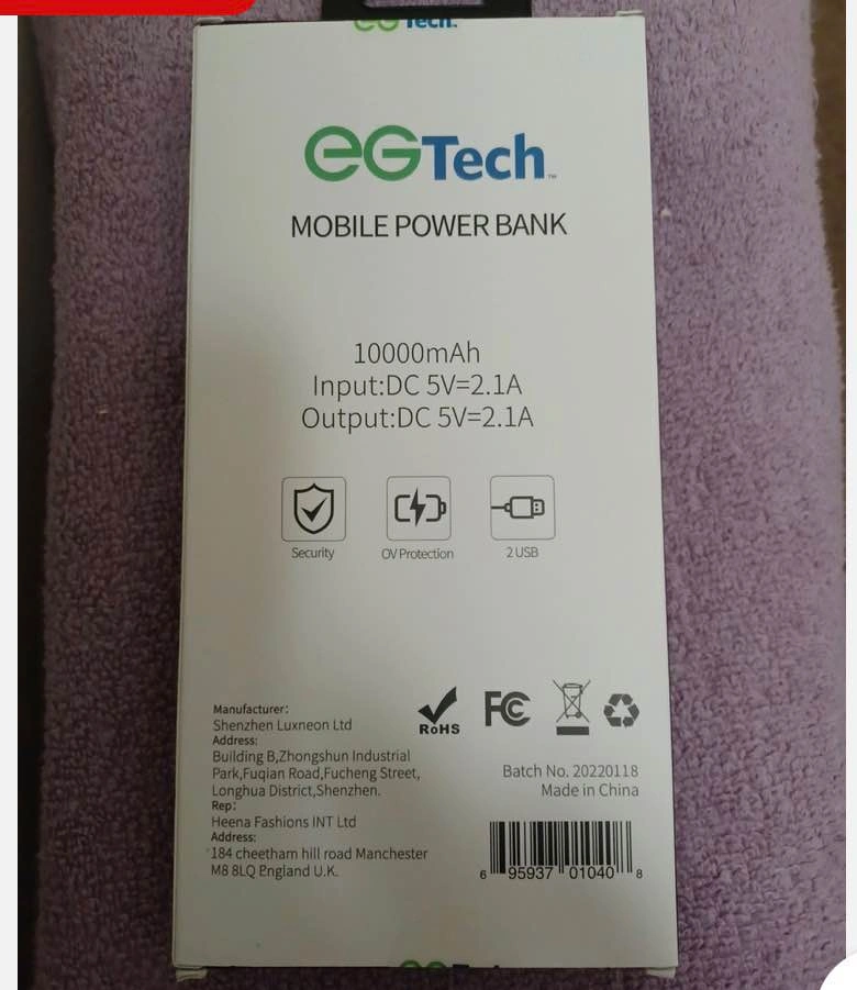 EG Tech 10000 mah Power Bank - photo 2