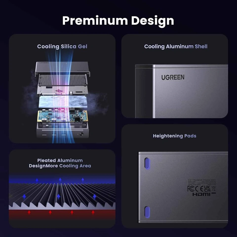 UGREEN Revodok Max 208 8-in-1 Thunderbolt 4 Dock - photo 4