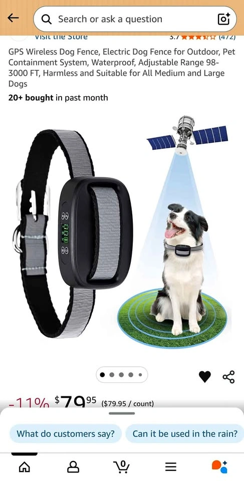 GPS Wireless Dog Fence System - Outdoor Pet Containment