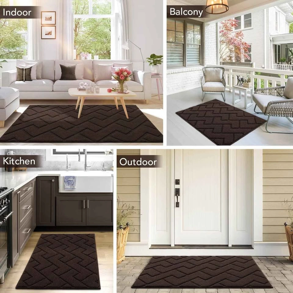 hicorfe Indoor Door Mat (32"x48", Coffee) - photo 2