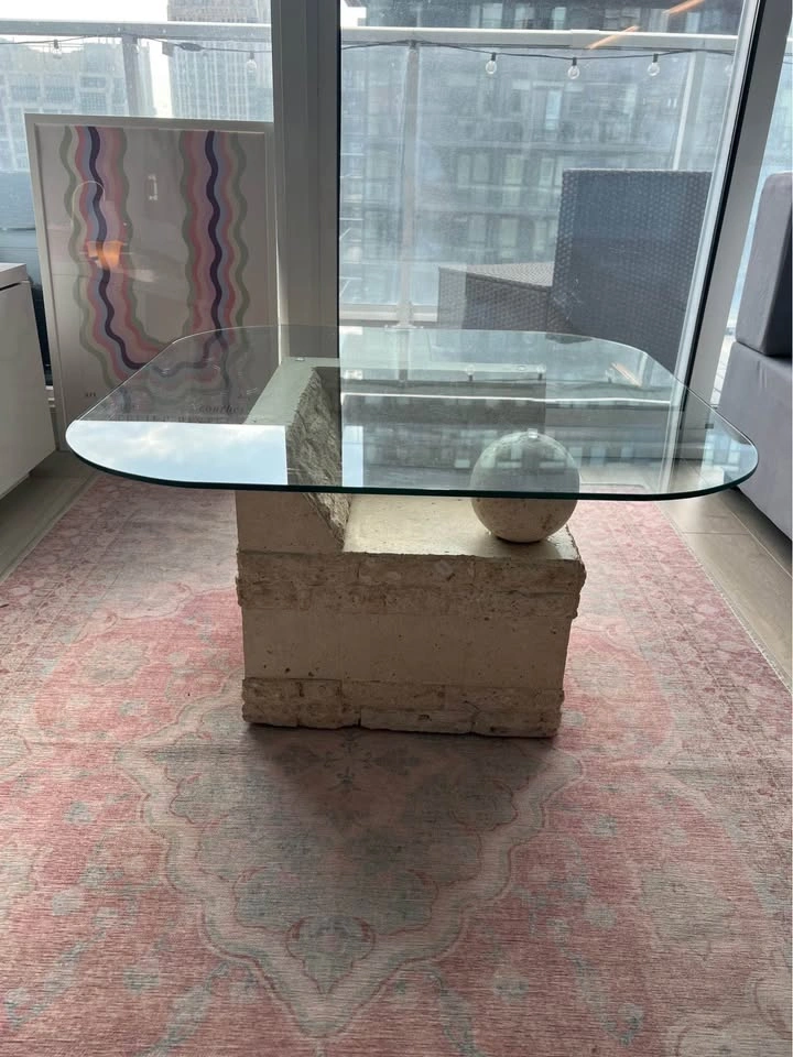 Vintage Glass Coffee Table - photo 2