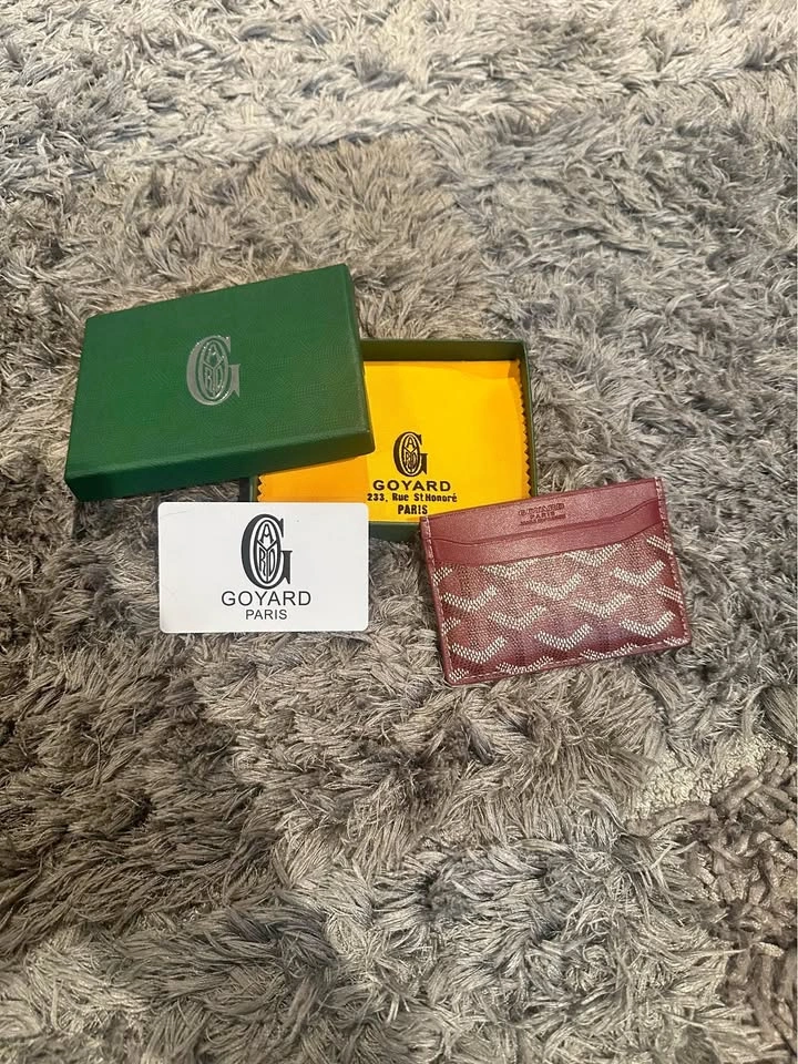 Red Goyard Wallet