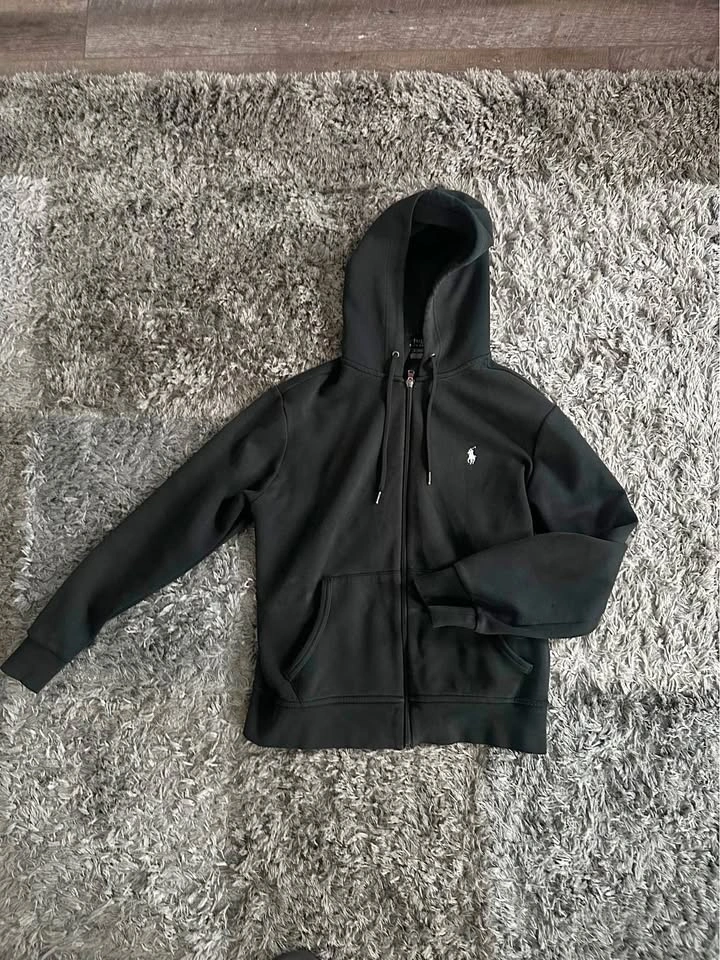 Black Polo Ralph Lauren Hoodie - Size Medium Mens