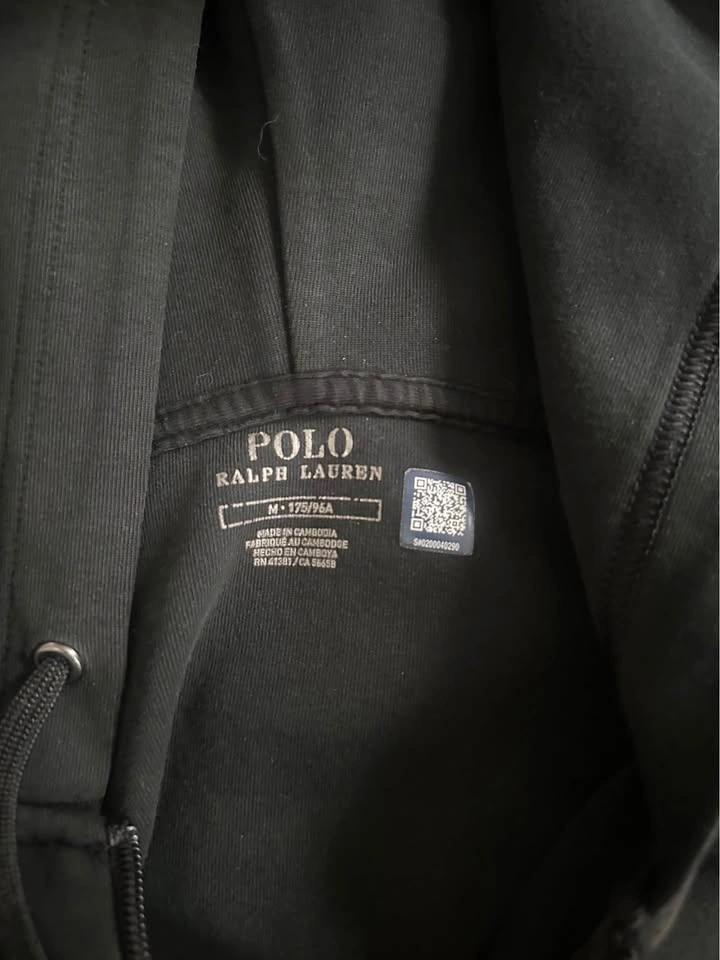 Black Polo Ralph Lauren Hoodie - Size Medium Mens - photo 3