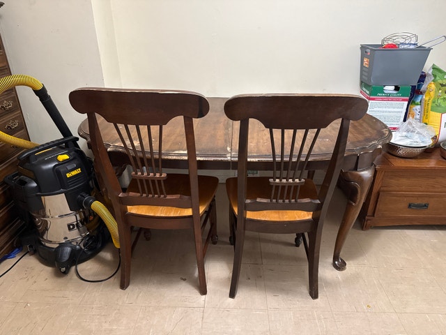 Used Wood Dining Table