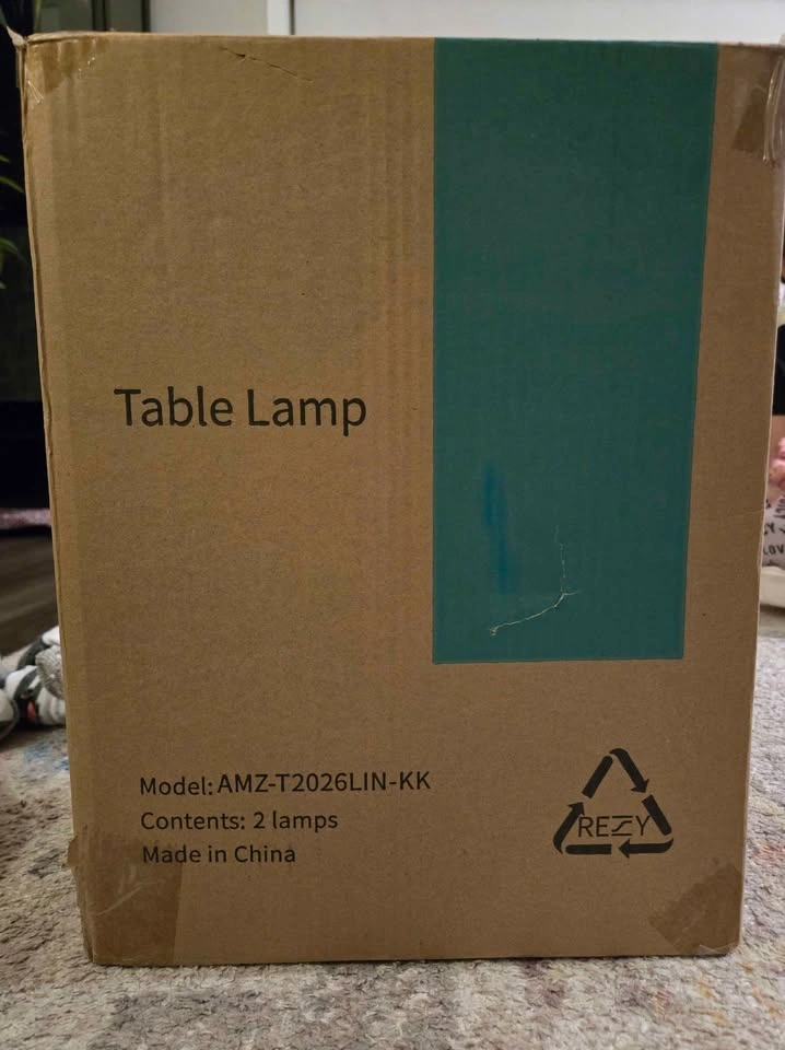 Rustic Table Lamps Set of 2 – Brand New - photo 3