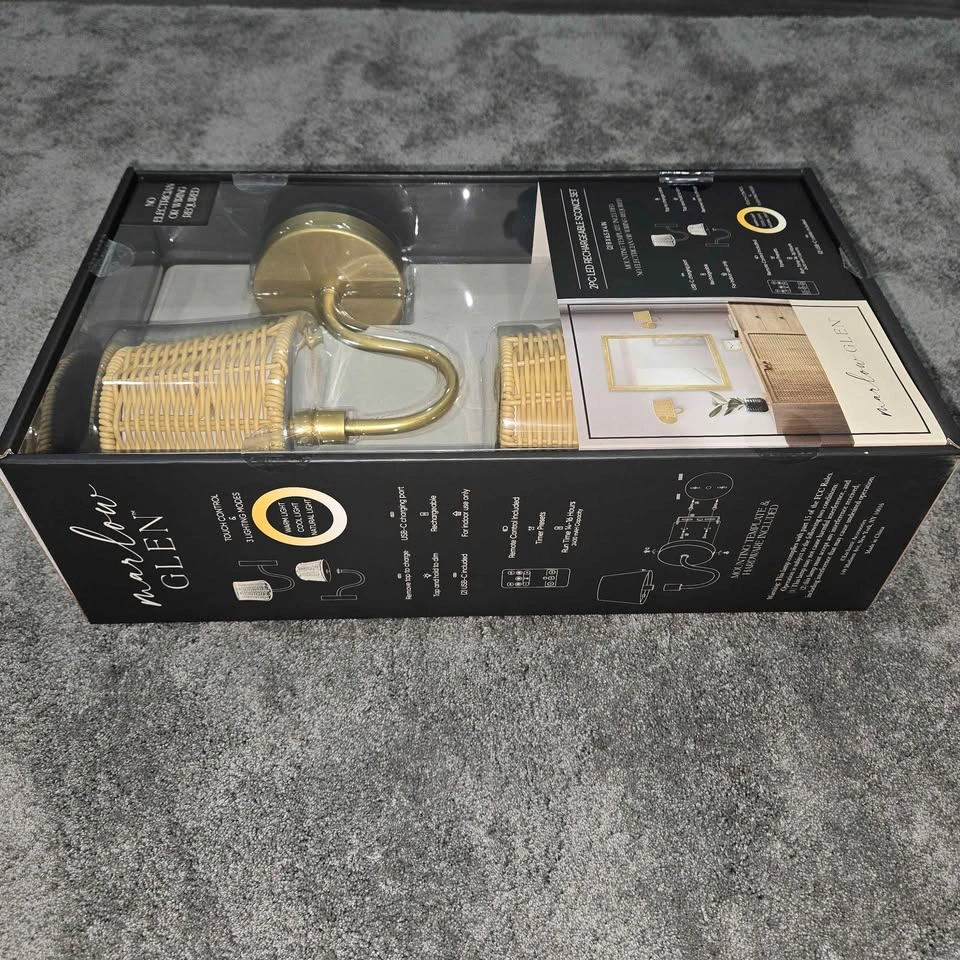 NEW Marlow Glen LED Rechargeable Wall Sconce Set (2 Pieces) - photo 3