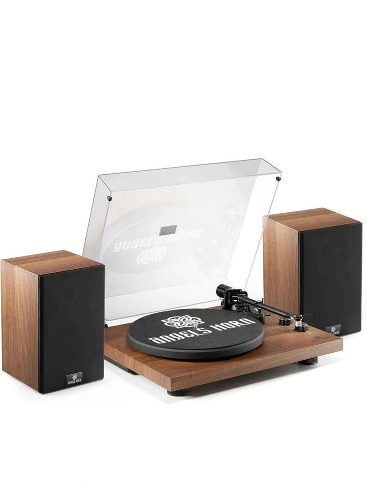 ANGELS HORN Vinyl Record Player Hi-Fi Bluetooth Turntable w/ Boo - photo 3