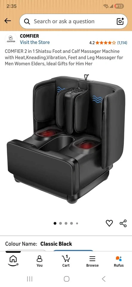 COMFIER CF-5001 Foot & Leg Massager - New Open Box - photo 4