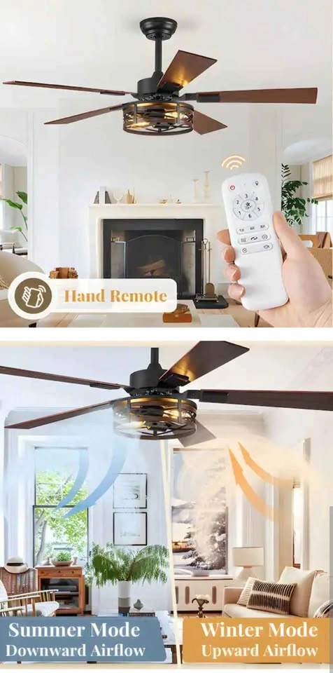 48-inch Ceiling Fan - Modern Farmhouse - Open Box - photo 3