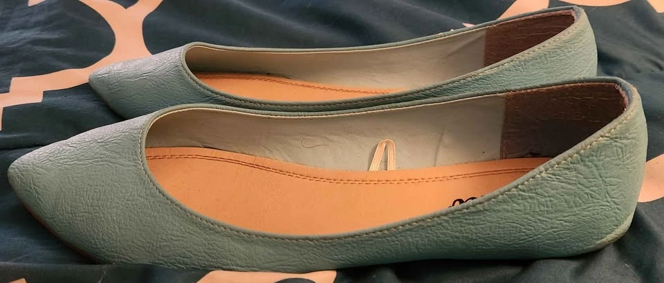 A.co Light Blue Pointed Toe Flats Size 10/40 - photo 4