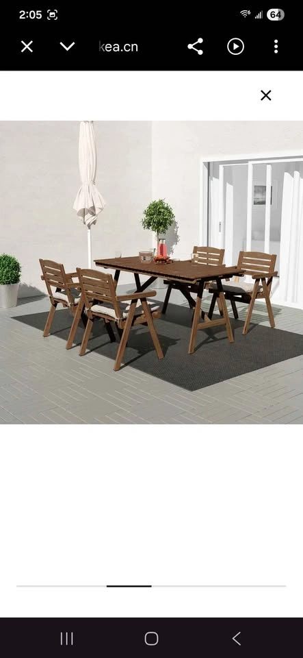 IKEA FALHOLMEN Outdoor Dining Set - photo 3