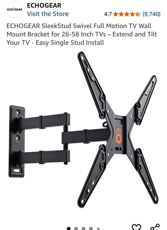 ECHOGEAR SleekStud Swivel Full Motion TV Wall Mount