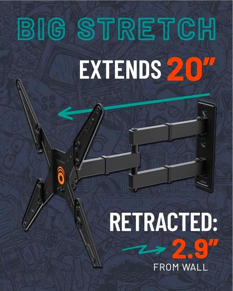 ECHOGEAR SleekStud Swivel Full Motion TV Wall Mount - photo 3
