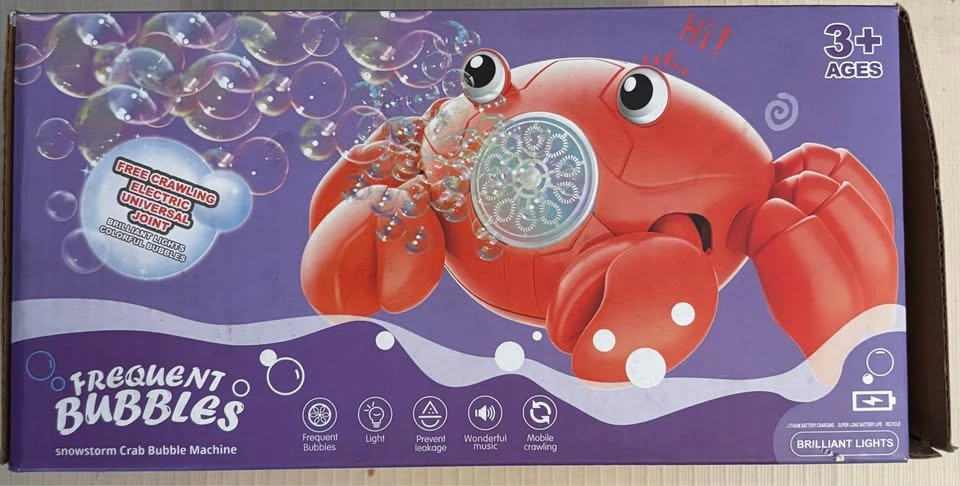 🦀 Crawling Crab Bubble Machine – New in Box 🦀 - photo 2