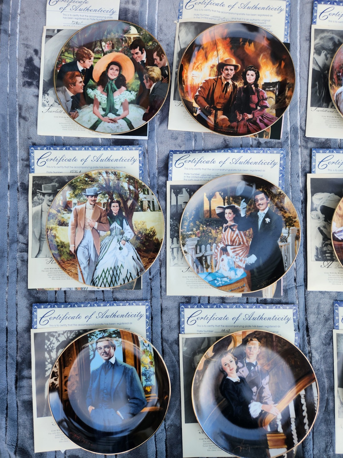 Complete Set 1-12 Gone With The Wind Golden Anniversary Collecto - photo 2