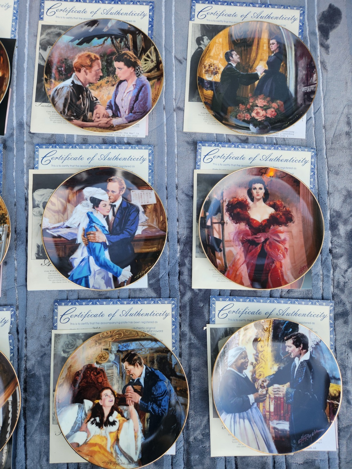 Complete Set 1-12 Gone With The Wind Golden Anniversary Collecto - photo 3