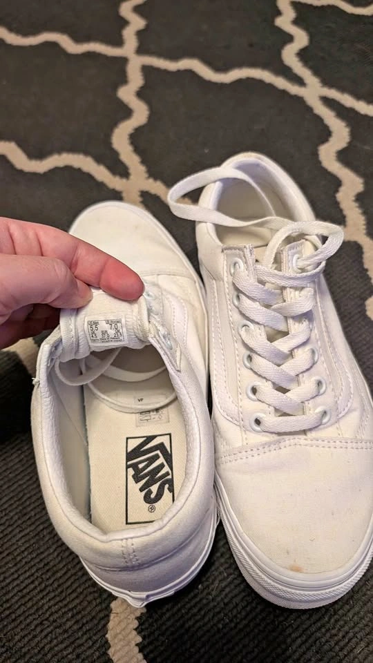 White Vans. Size 7 woman’s