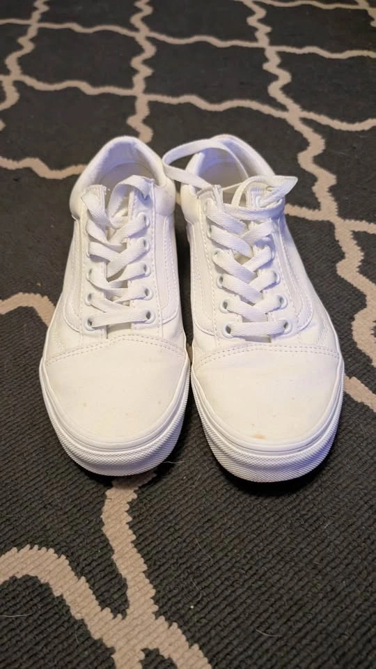 White Vans. Size 7 woman’s - photo 2