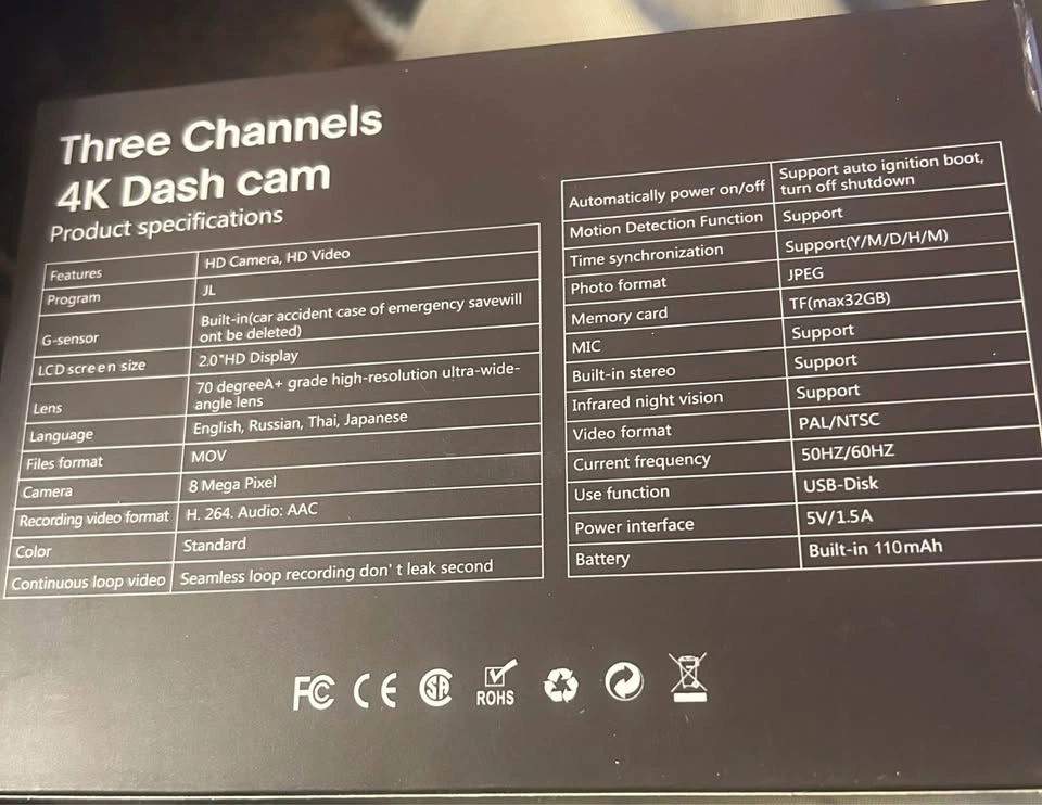 Three Channel 4K UHD Dash Cam - photo 2
