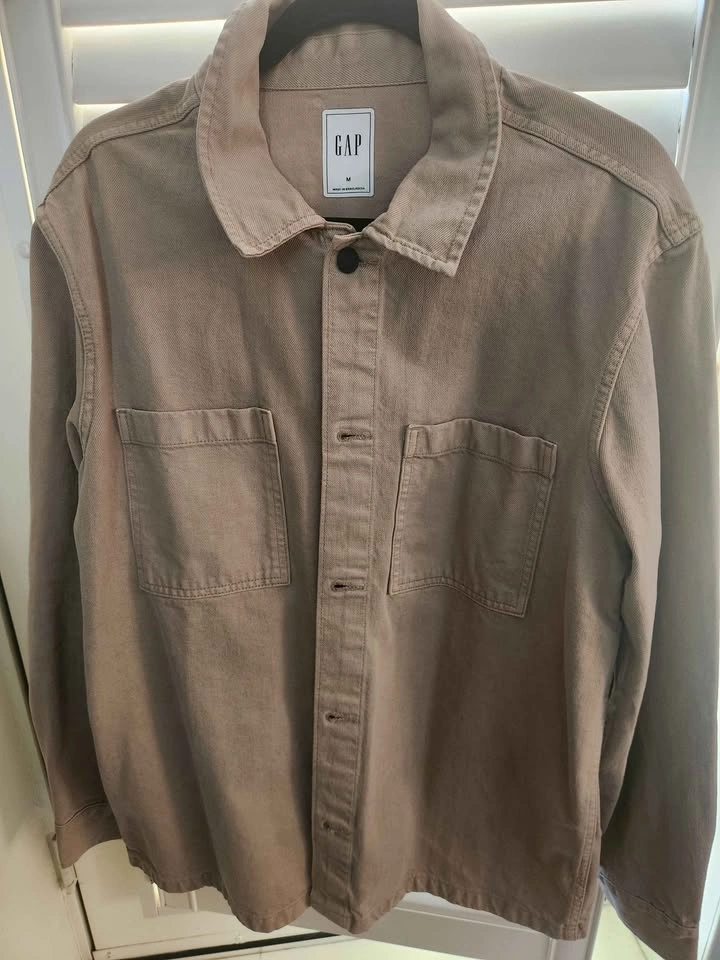 GAP tan shacket mens size M - photo 4