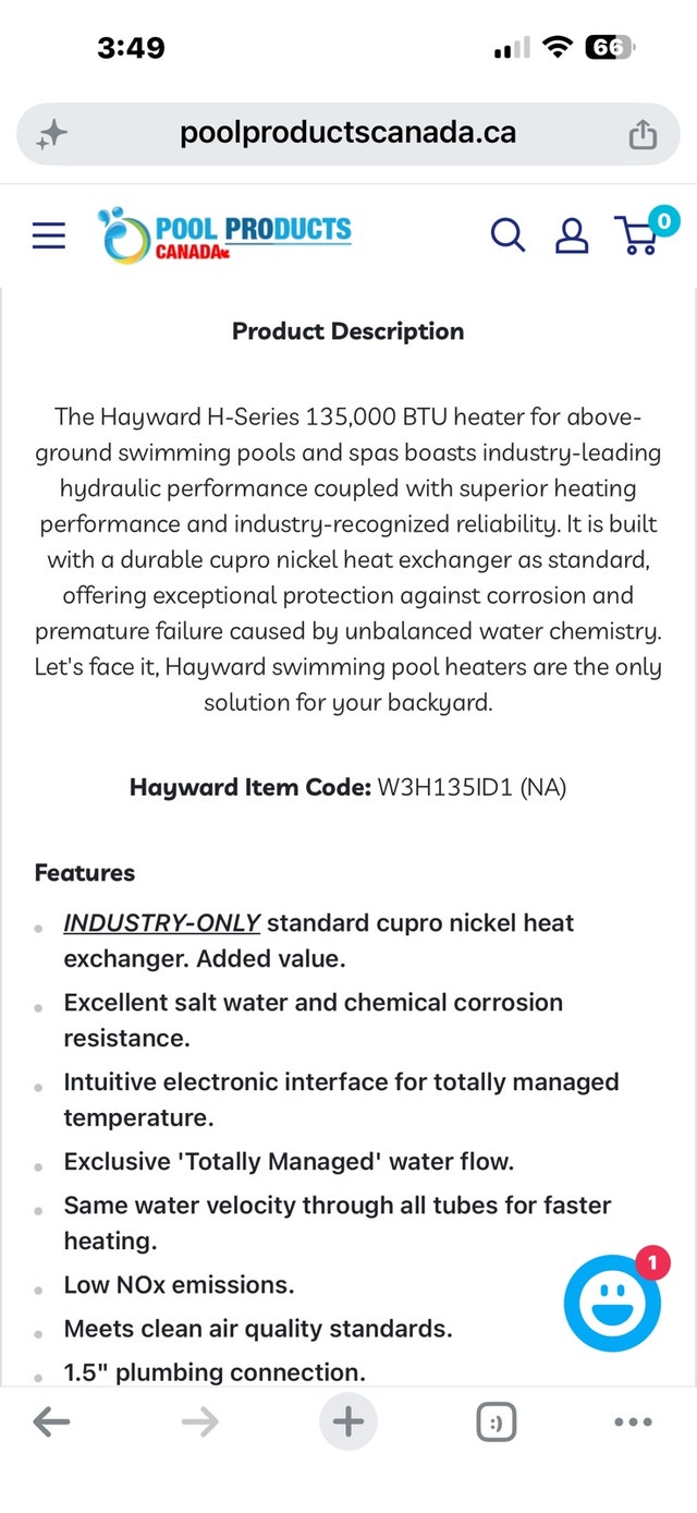 Hayward Pool Heater - Natural Gas - photo 5