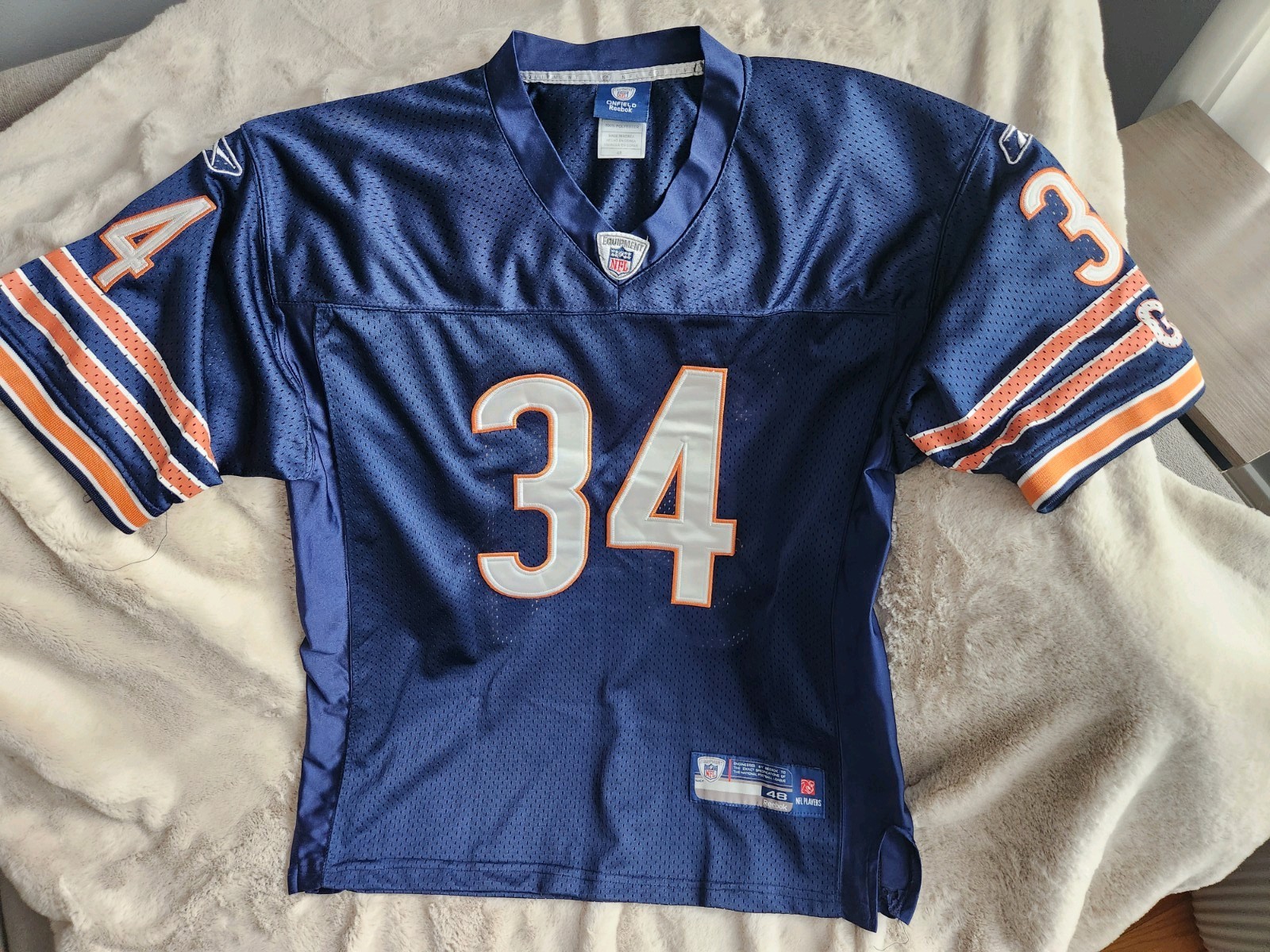Vintage Reebok Walter Payton Chicago Bears Jersey Size 48