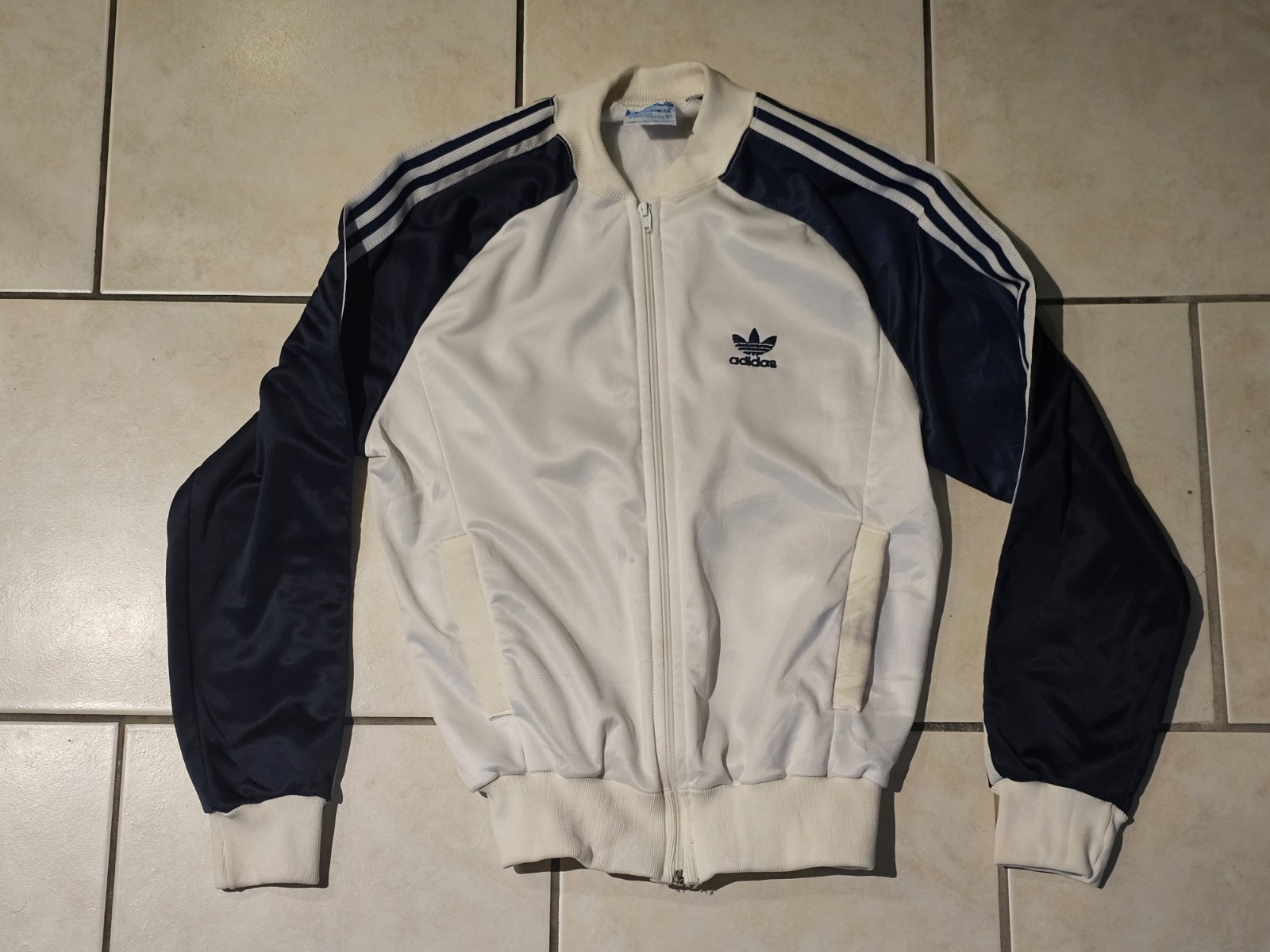 Vintage 80s Adidas ATP Track Jacket White Trefoil
