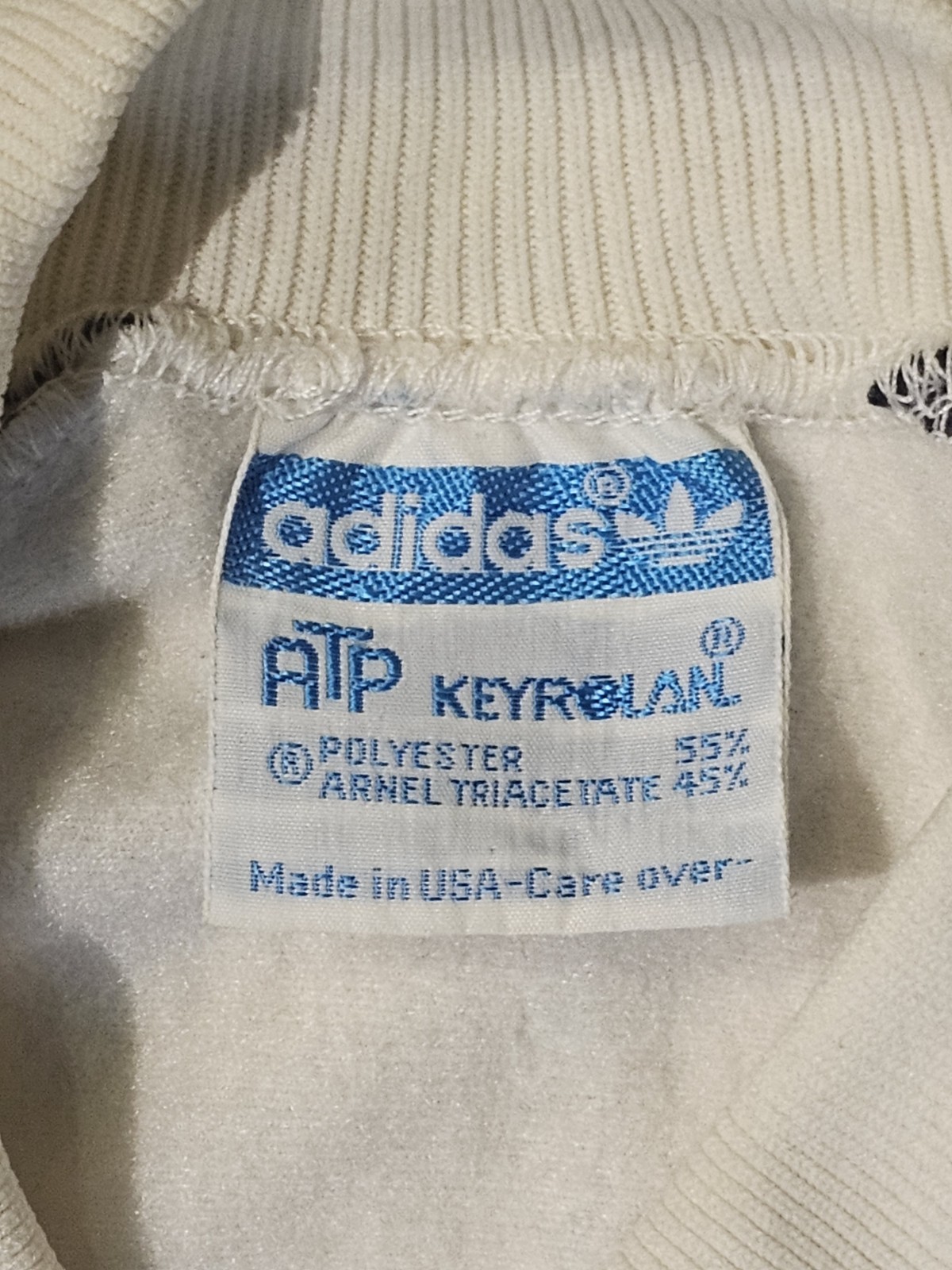 Vintage 80s Adidas ATP Track Jacket White Trefoil - photo 4