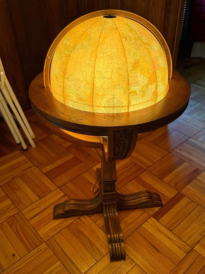 Replogle Heirloom 16-inch Illuminated Floor Globe - Vintage