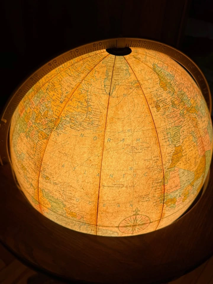Replogle Heirloom 16-inch Illuminated Floor Globe - Vintage - photo 2
